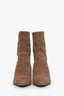 Stuart Weitzman Brown Suede Pointed Toe Ankle Boots Size 7