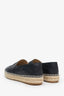 Pre-loved Chanel™ Black Lambskin Leather Interlocking CC Logo Espadrilles Size 38