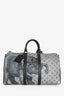 Louis Vuitton x Chapman Brothers 2017 Grey/Blue Savane Monogram Keepall Bandoulière 45