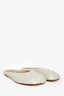 Maison Margiela White Distressed Suede Tabi Mule Size 40