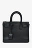 Saint Laurent Black Grained Leather Nano 'Sac de Jour' with Strap