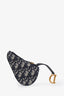 Christian Dior Oblique Jacquard Saddle Key Pouch