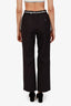 Alexander Wang Black Straight Leg Logo Trouser Size XS