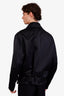 Jil Sander Black Duchess Asymmetric Zip-up Jacket Size 50 Mens