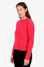 Hermès Rose Flash Virgin Wool Crewneck Sweater Size 36