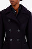 Burberry Brit Navy Wool Cashmere Short Peacoat Size US 4