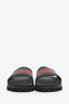 Gucci Black Web Accent Slides Size 11 Mens