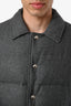 Thom Browne Grey Wool Down Puffer Coat Size 4 Mens