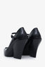 Prada Black Modellerie Leather Mary Jane Pumps 35.5