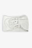 Balenciaga White Leather Over-Sized Belt