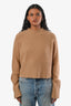 Rejina Pyo Camel Cashmere Long Sleeve Sweater Size S
