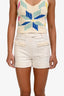 3.1 Phillip Lim White Cotton Wool Mini Shorts Size 0