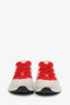 Baskets Chanel en tissu à logo blanc/rouge, taille 39, en seconde main