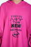 Balenciaga 2021 Pink Graphic Print Hoodie Size S