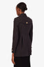 Burberry Brit Navy Wool Cashmere Button Up Jacket Size 2