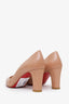 Escarpins Christian Louboutin en cuir verni beige, pointure 37