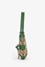 Gucci Green/Brown Canvas Monogram Horsebit Chain Mini Shoulder Bag