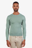 Ralph Lauren Purple Label Green Cashmere Crewneck Sweater Size S Mens