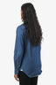 Loro Piana Blue Denim Button Up Shirt Size 38