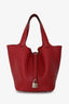 Hermès 2020 Red Clemence Leather Picotin 22 PHW