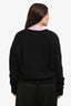 Hermès Black Wool H Buttoned Cardigan Size 42