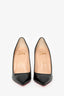 Christian Louboutin Black Patent Leather Kate 100 Heels Size 36.5