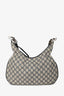 Gucci Grey/Navy GG Supreme Coated Canvas Medium Attache Hobo Bag with Two Straps