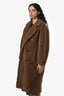 Max Mara Runway Brown Alpaca Cashmere Teddy Coat Size 0