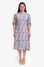 Faithfull The Brand Multicolour Short Sleeve Midi Dress Size L