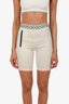 Louis Vuitton Beige 'Flight Mode' Cycling Shorts Size 36