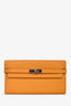 Hermès 2016 Sesame Chèvre Mysore Leather Kelly Wallet