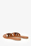 Saint Laurent Brown Leather Tribute Sandals Size 39.5