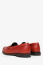 Celine Red Leather Loafers Size 36.5