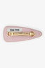 Miu Miu Pink Patent Leather Hair Clip