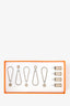 Hermès Palladium-Plated Brass Box Calfskin Magnetic Scarf Display System