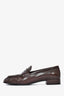 Prada Brown Leather Penny Loafers Size 38
