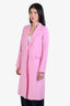 Smythe Light Pink Bow Pea Coat Size 2