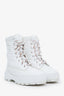 Hermès White Nylon "Fresh" Ankle Boots Size 37