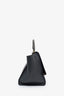 Celine Black/Taupe Leather Suede Medium Trapeze Top Handle Bag with Strap