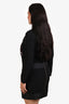 Victoria Beckham Black/Rose Gold Sequins Detail Long Sleeve Dress Size 8