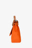 Hermès 2015 Orange Canvas and Leather Herbag 31