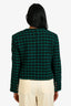 Sandro Green/Black Tweed Buttoned Evening Jacket Size 34