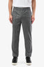 Moncler Grey Wool Slim Fit Trousers Size 44 Men's