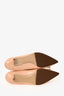Roger Vivier Cream Patent Pointed Toe Metal Buckle Kitten Heels Size 38.5