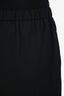 Sofie D'Hoore Black Elastic Waist Wool Long Skirt Size 44