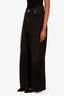 Ganni Washed Black Wide Leg Jeans Size 32