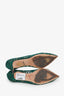 Dolce & Gabbana Green Lace Bellucci Jeweled Embellishment Pointed Toe Pumps Size 39.5