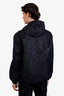 Gucci Black GG Logo Bomber Jacket Size 46
