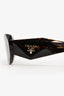 Prada Tortoiseshell Rectangular Symbole Sunglasses