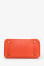 Hermès 2014 Orange Togo Leather Birkin 30